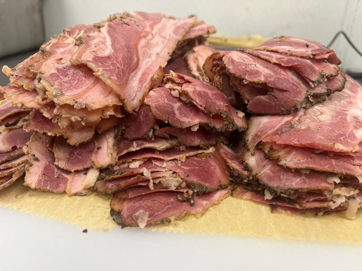 Smoked Pastrami 1/2 pound.